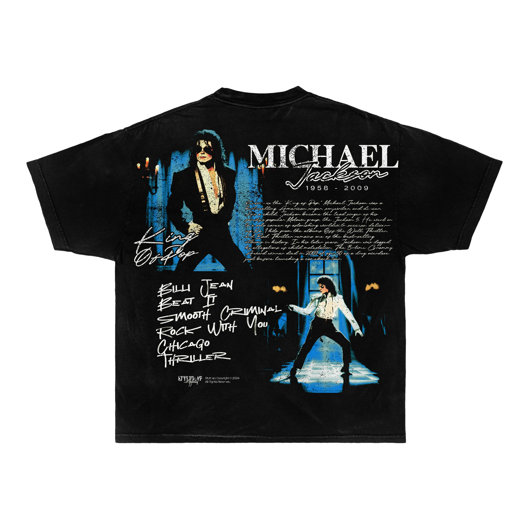 Camiseta Michael Jackson "King of Pop"